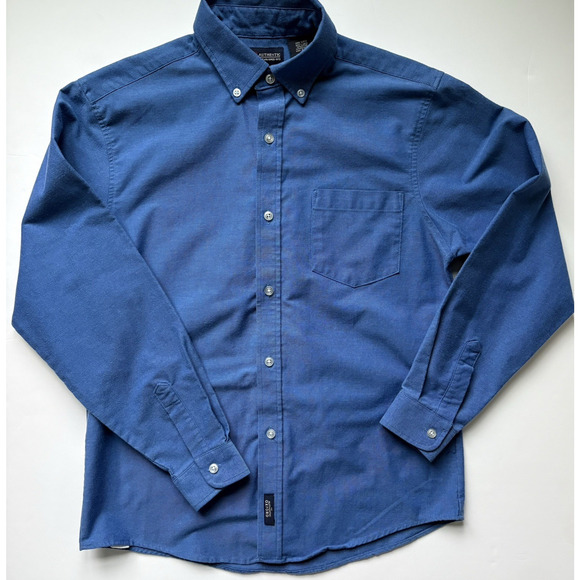 Bundle of 2 Boys Size Large Blue Oxford Button Up Dress Shirts | Semi-formal - Picture 6 of 13